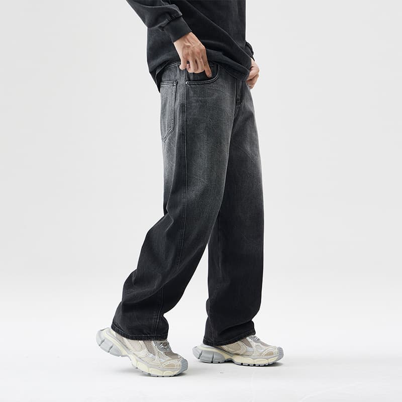 デニムワイドパンツ クラシカルデニムワイドストレート