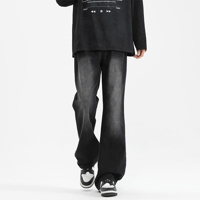 デニムワイドパンツ ゆったりシルエットデニムパンツ