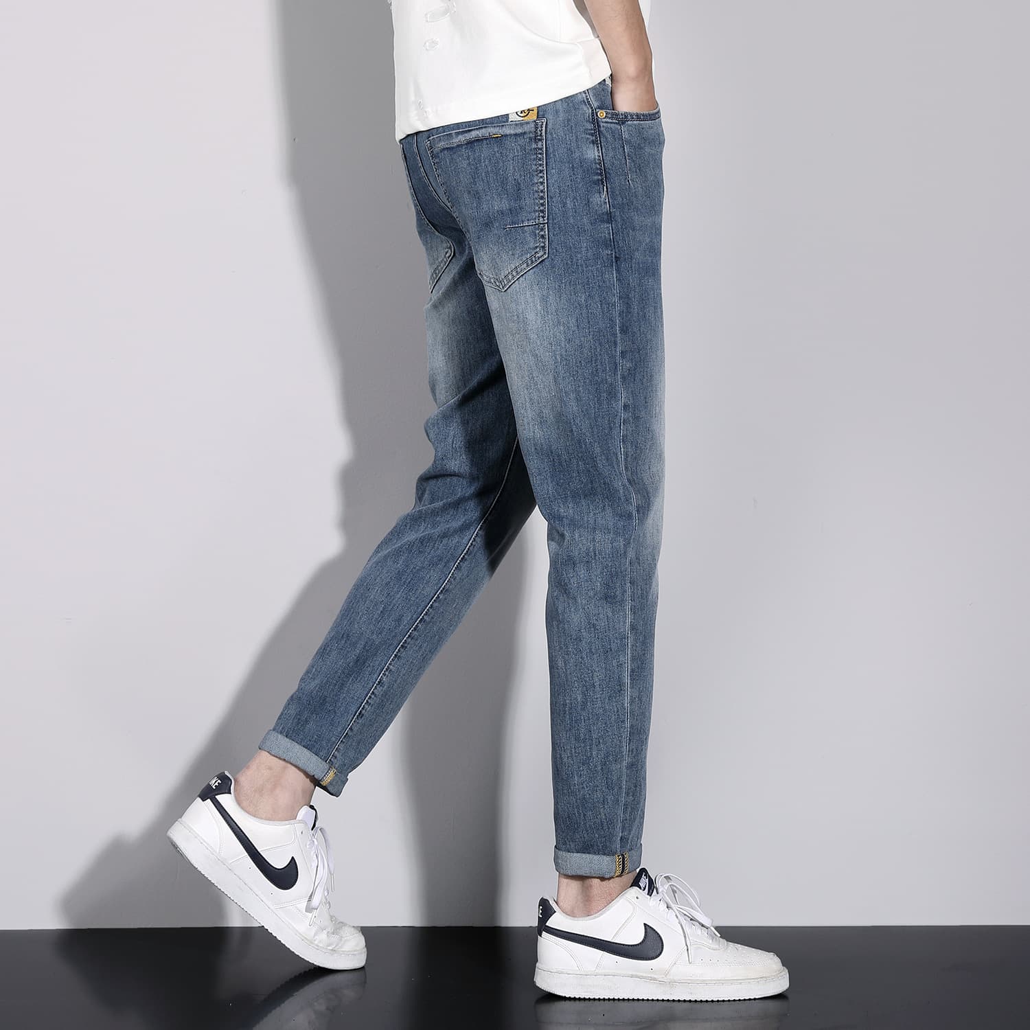 メンズ デニムワイドパンツ クラシック