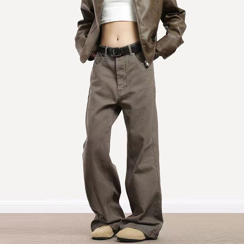 ゆったりデニムワイドパンツ