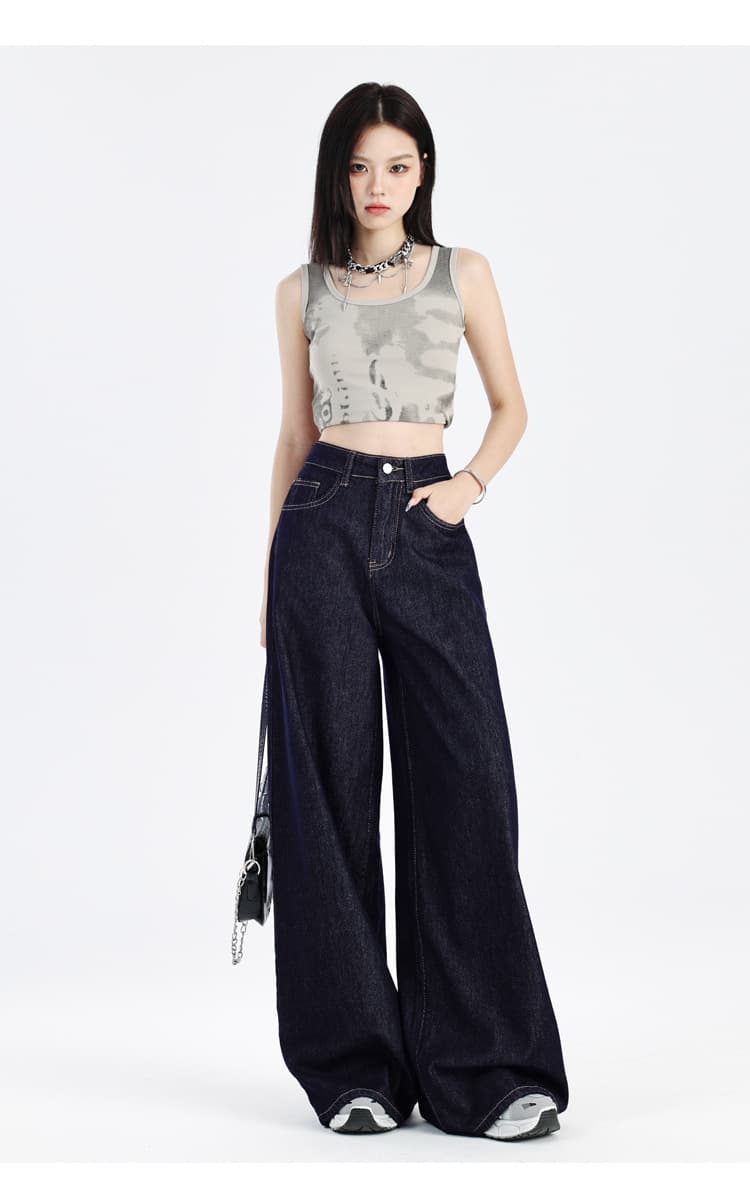 デニムワイドパンツ ワイドシルエット デニムパンツ