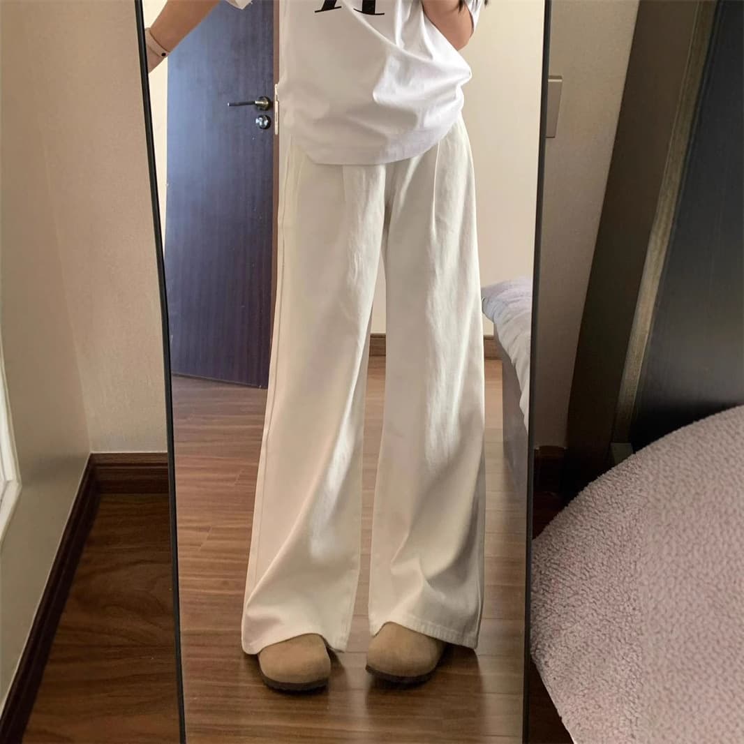 デニムワイドパンツ 洗練ワイドデニムパンツ