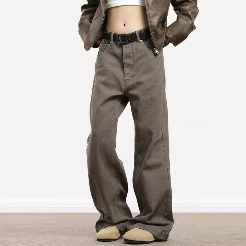 ゆったりデニムワイドパンツ