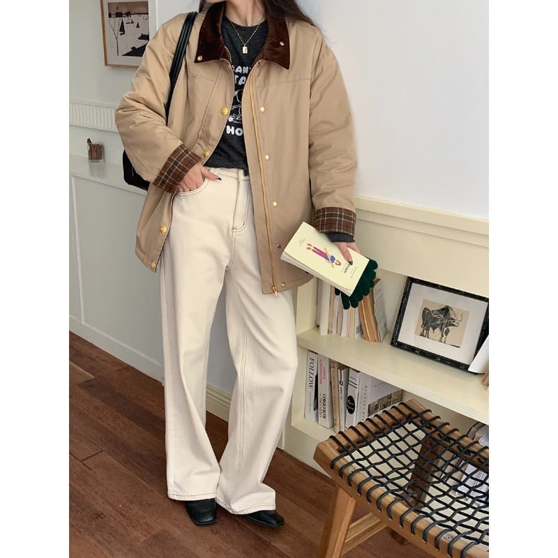 リラックスベーシック デニムワイドパンツ