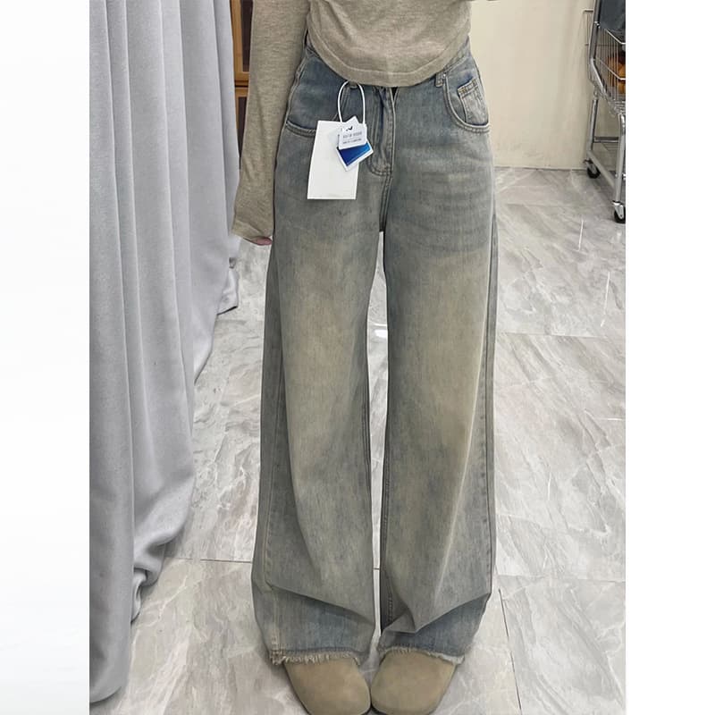 スタンダードデニムワイドパンツ