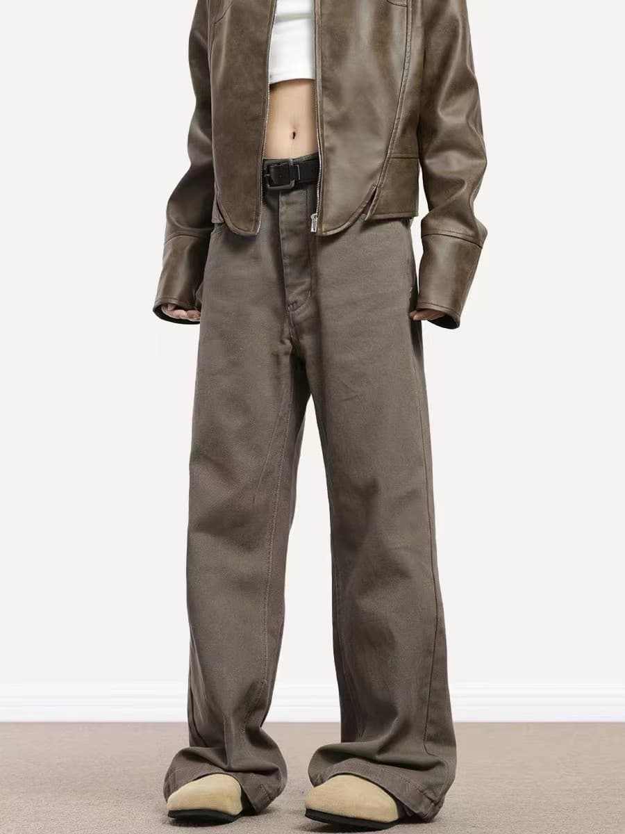 ゆったりデニムワイドパンツ