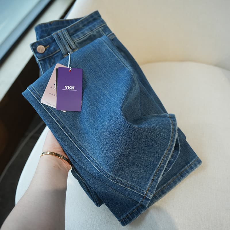 デニムワイドパンツ デニムワイドストレートパンツ 高品質製法