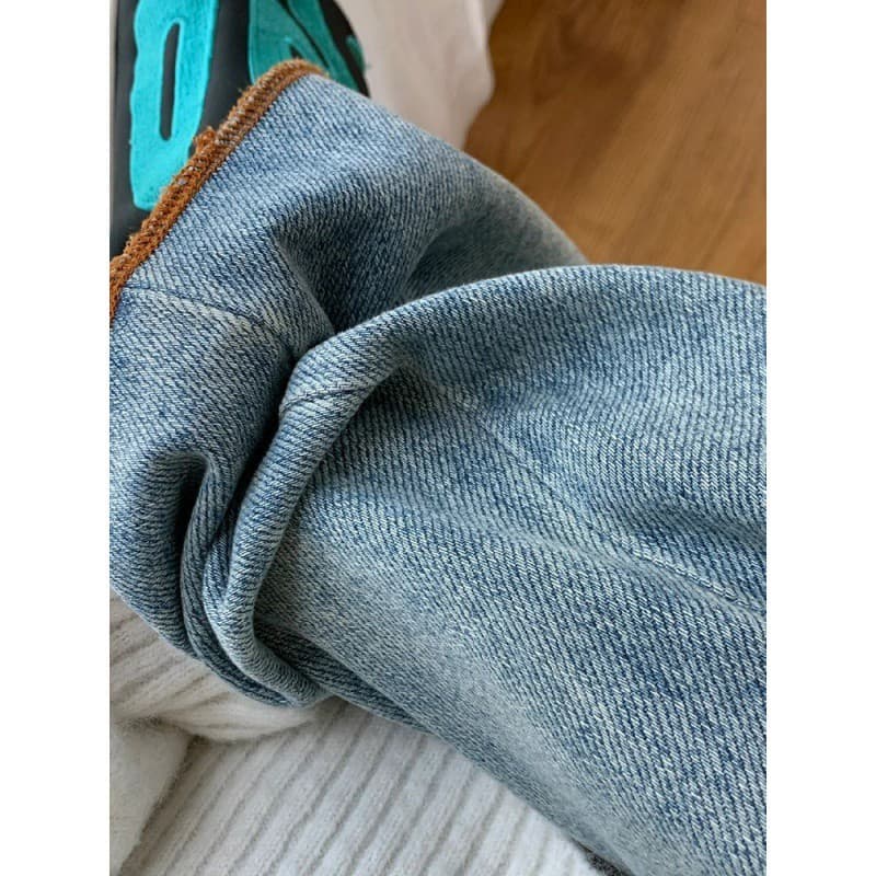 デニムワイドパンツ 裾広がりフレアデニムパンツ