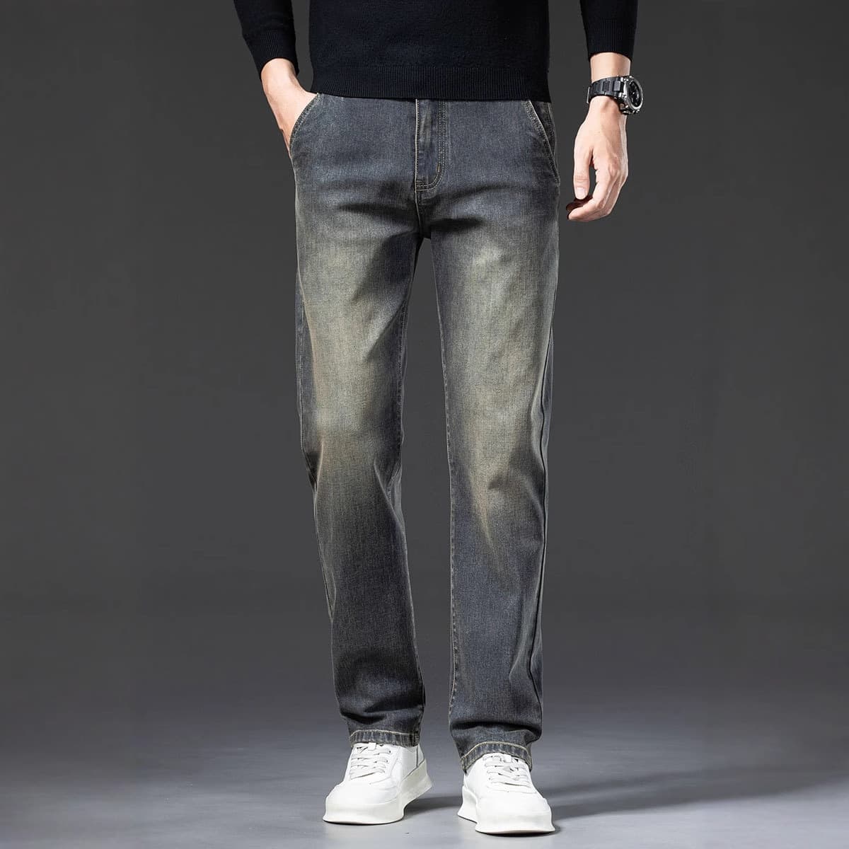 デニムワイドパンツ こなれ感のある大人のデニムパンツ