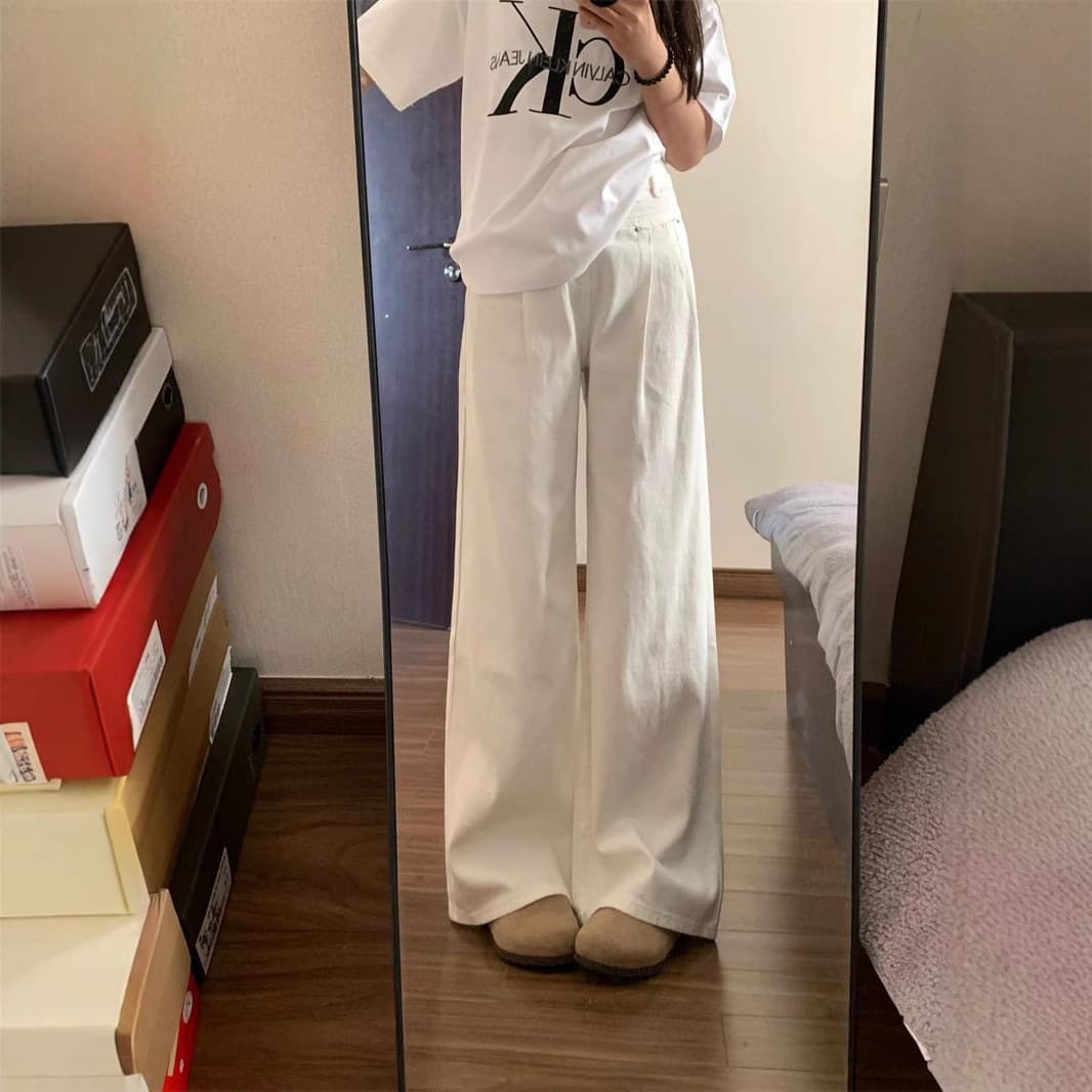 デニムワイドパンツ 洗練ワイドデニムパンツ