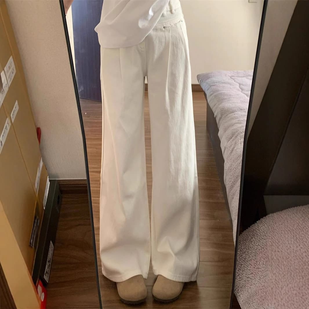 デニムワイドパンツ 洗練ワイドデニムパンツ