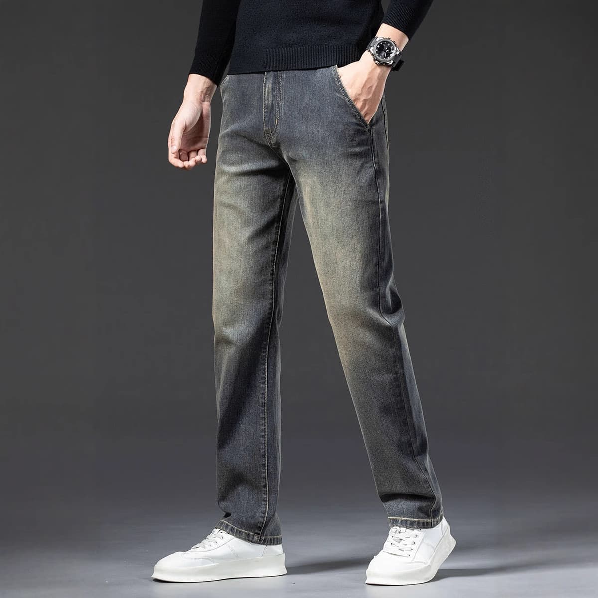 デニムワイドパンツ こなれ感のある大人のデニムパンツ