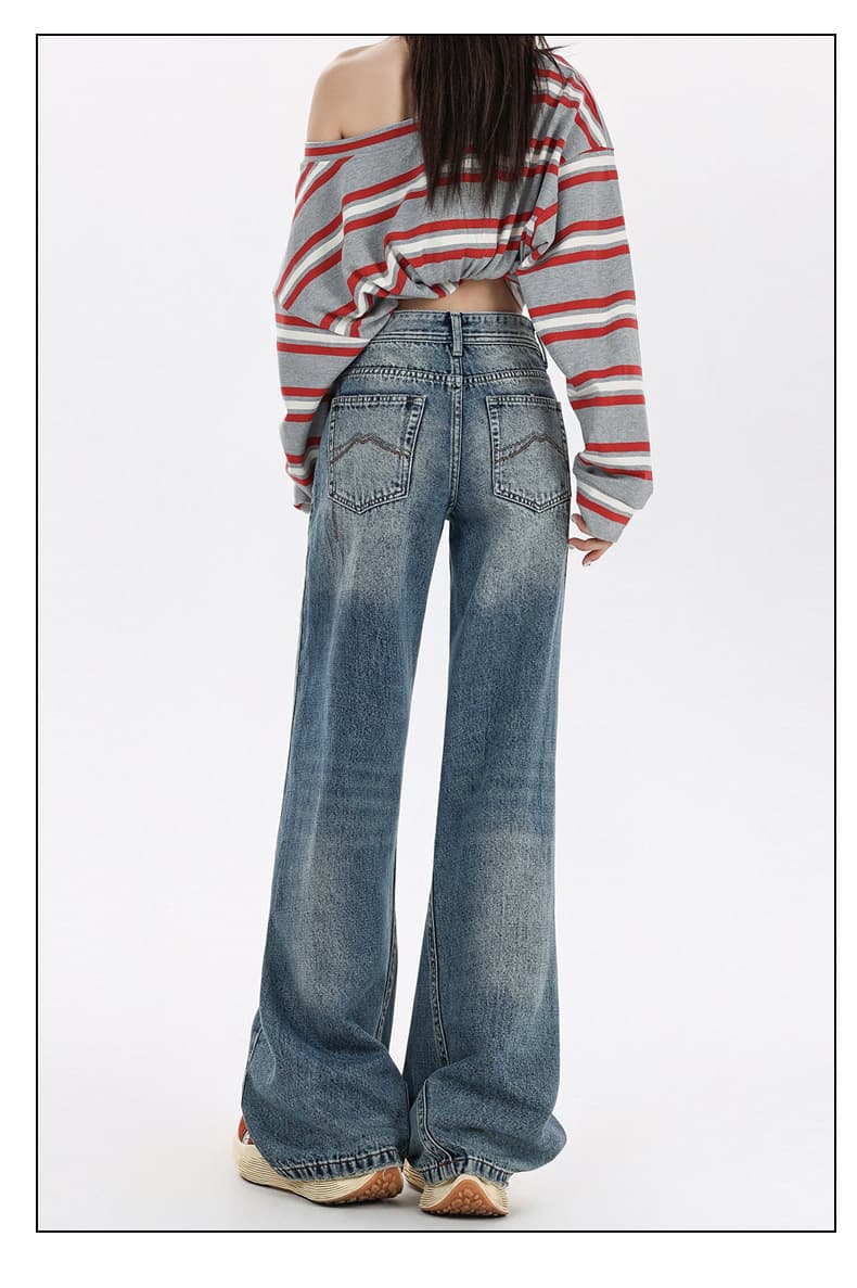 デニムワイドパンツ 復刻クラシックワイドフレアデニム