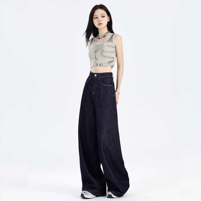 デニムワイドパンツ ワイドシルエット デニムパンツ