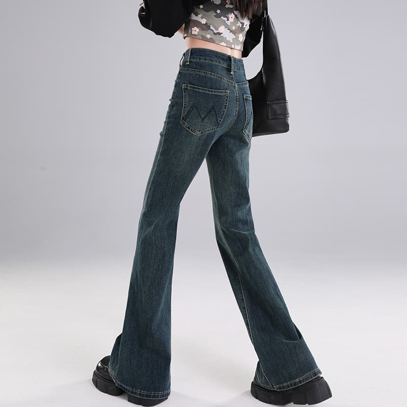 デニムワイドパンツ ドラマティックワイドフレアハイウエストデニムパンツ