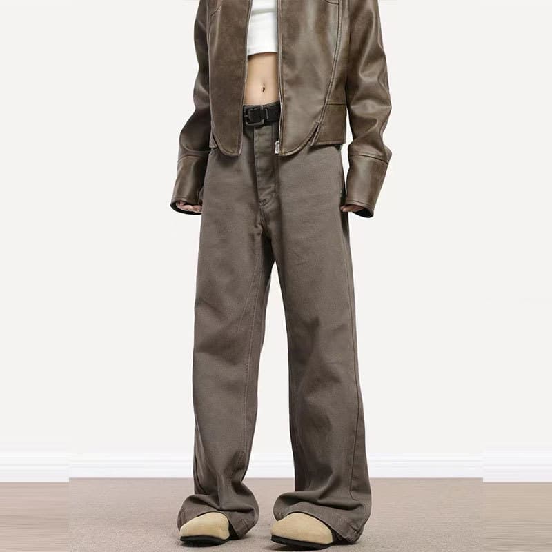 ゆったりデニムワイドパンツ