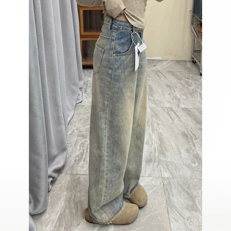 スタンダードデニムワイドパンツ