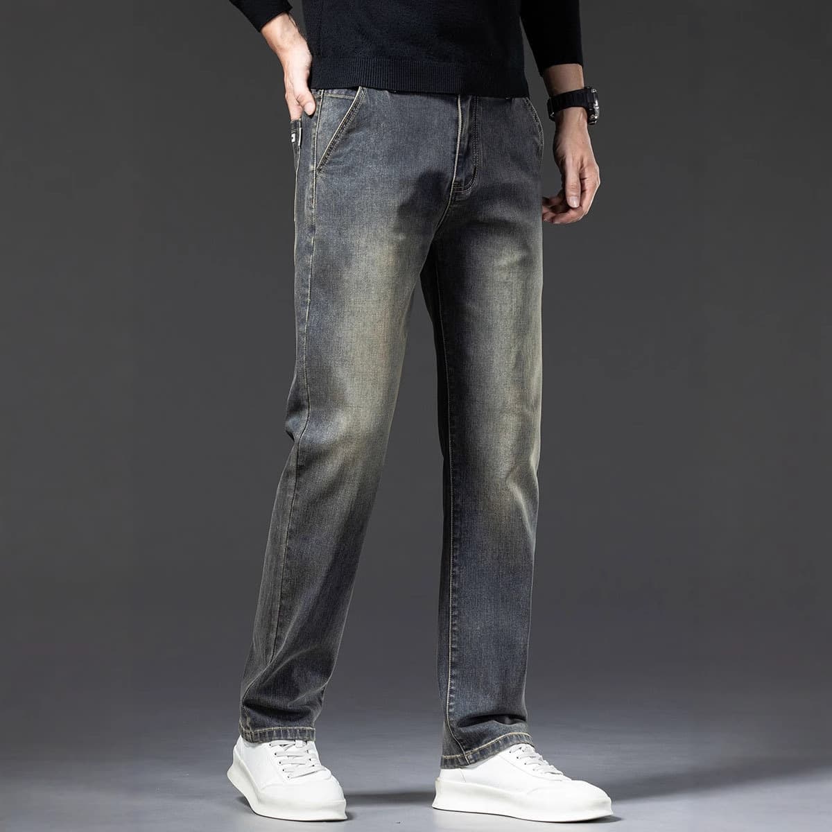 デニムワイドパンツ こなれ感のある大人のデニムパンツ