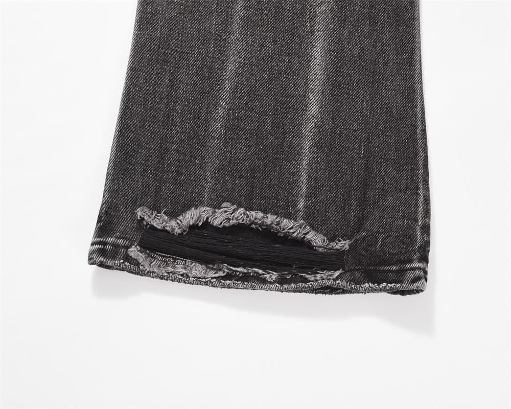 デニムワイドパンツ ゆったり美脚デニム フレアシルエット