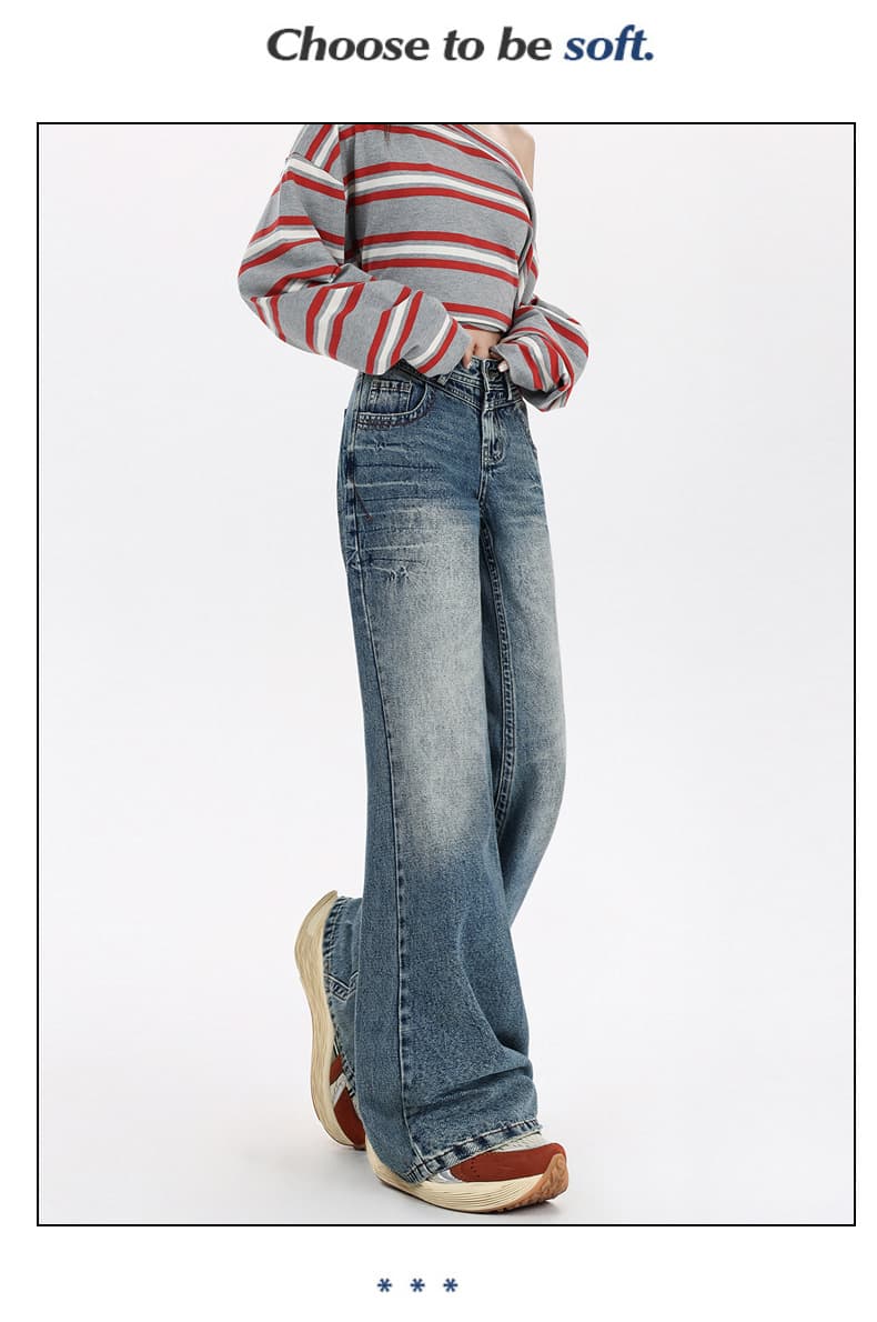 デニムワイドパンツ 復刻クラシックワイドフレアデニム