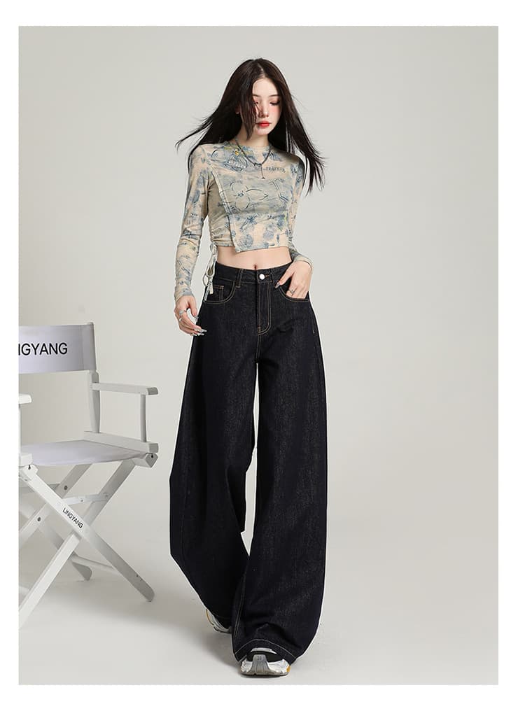 デニムワイドパンツ 大人気 幅広 ハイウエストワイドフレアデニムパンツ