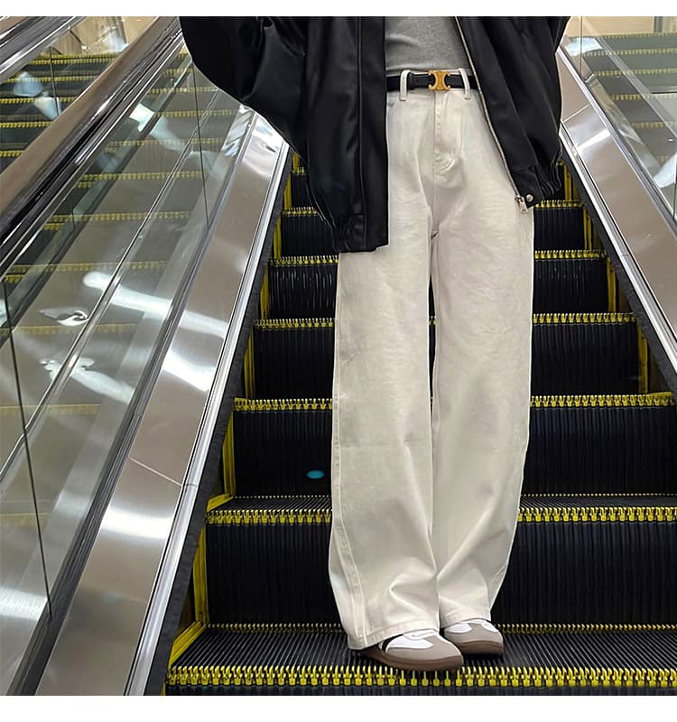 デニムワイドパンツ デイリー幅広ハイウエストワイドデニム