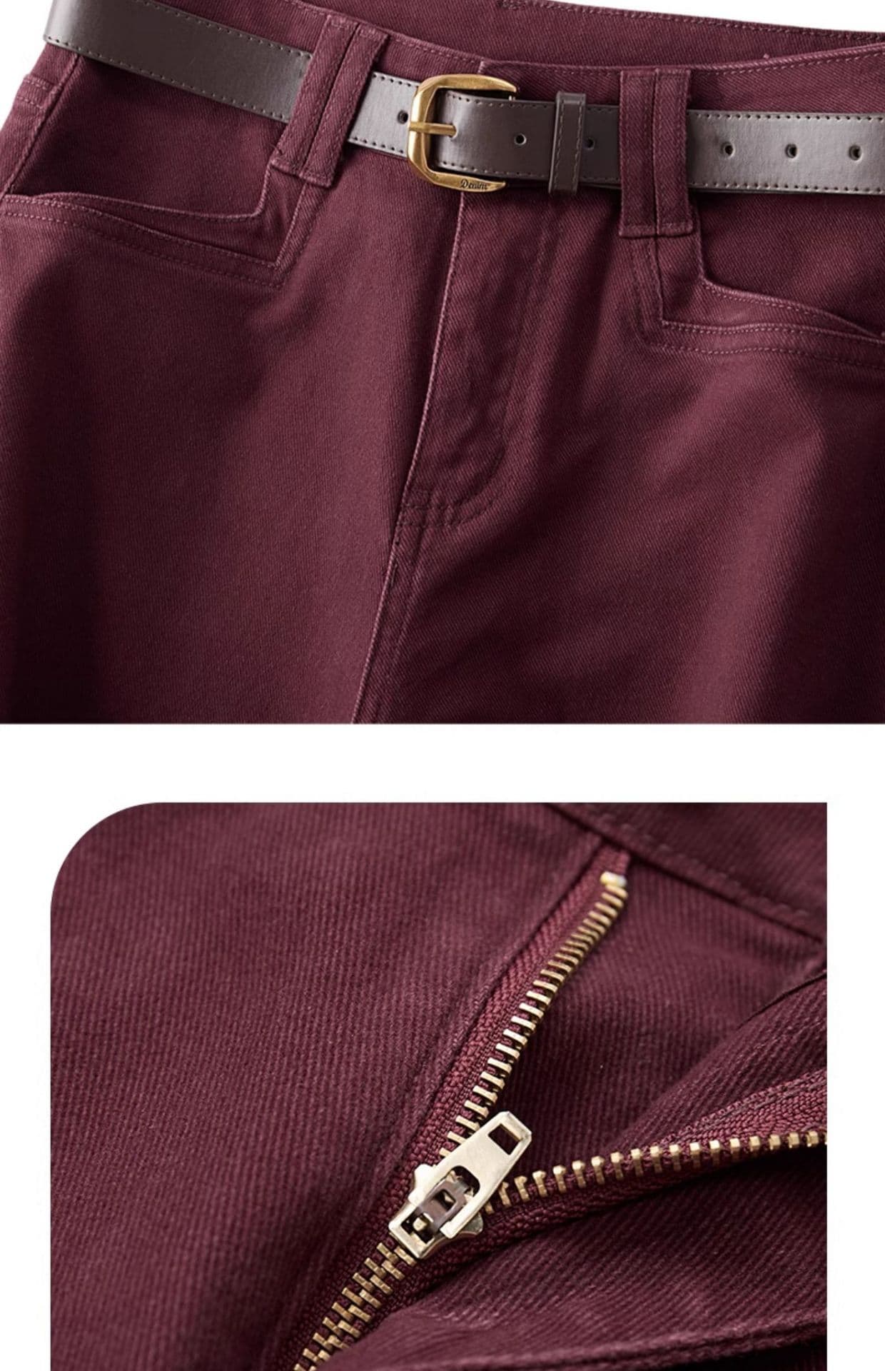 クラシカル デニムワイドパンツ ストレート