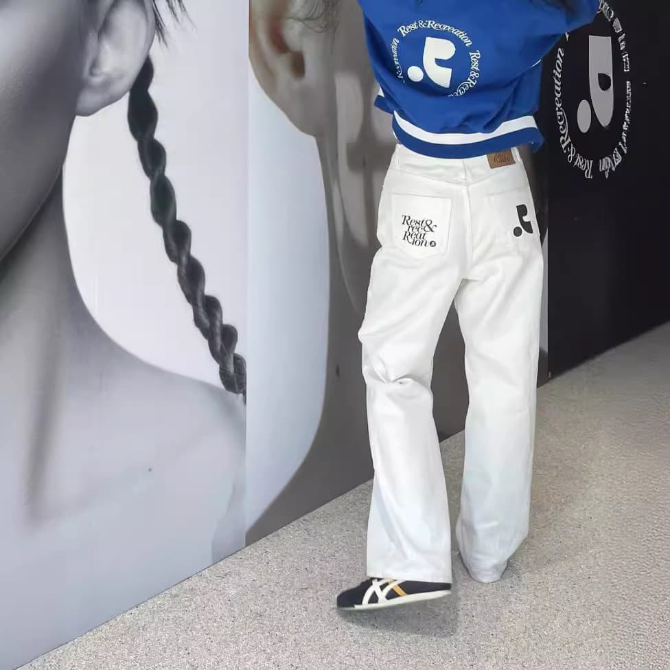 デニムワイドパンツ メリハリシルエットワイドデニム