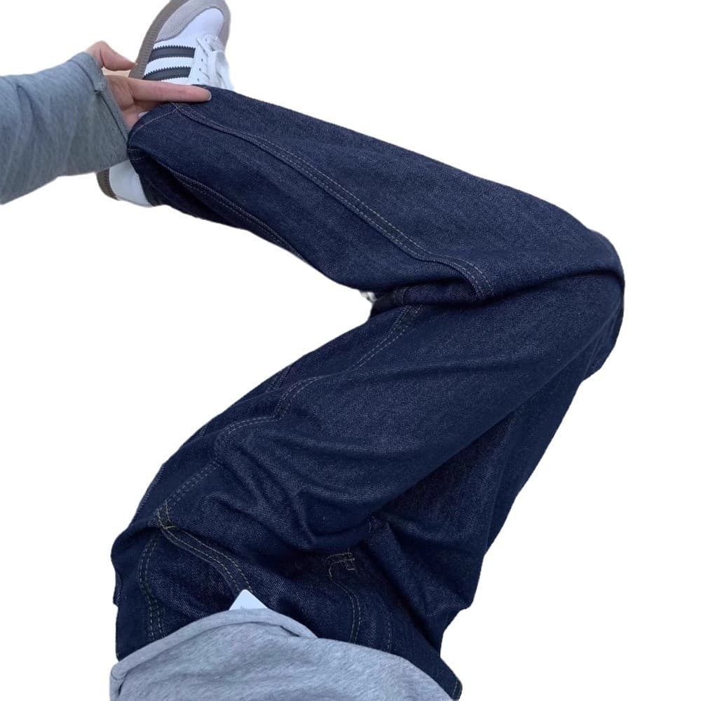 ゆったり幅広 美脚デニムワイドパンツ