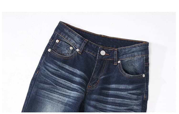 レトロ 美シルエット ハイウエストデニムワイドパンツ