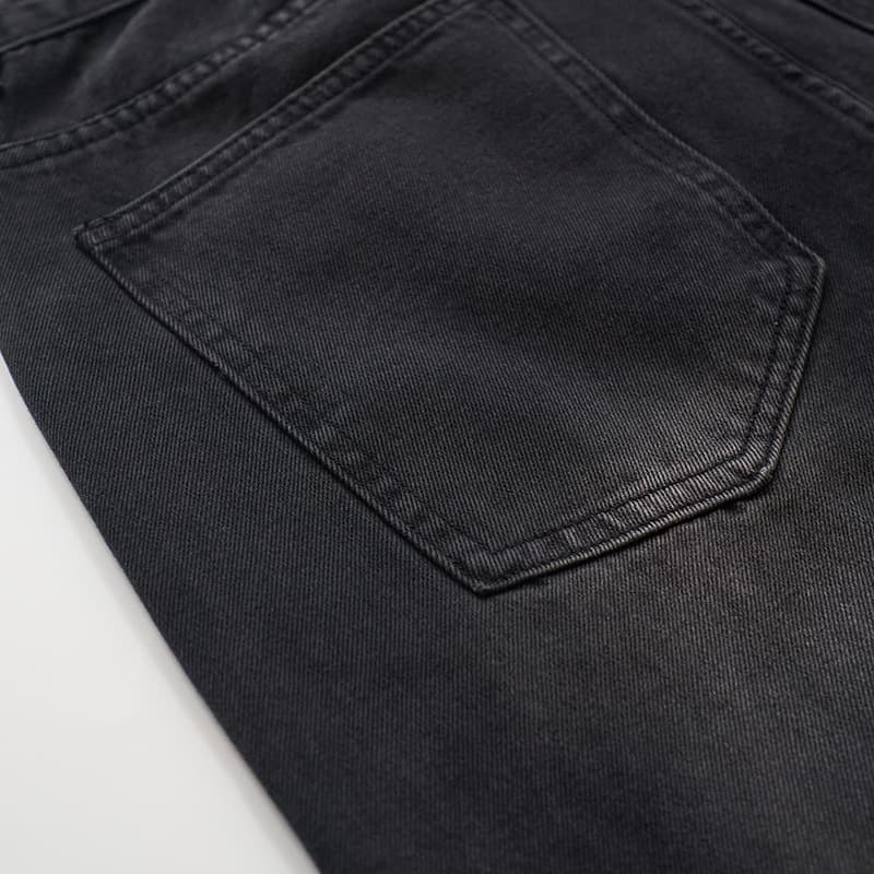 上質なデニムワイドパンツ ストレート