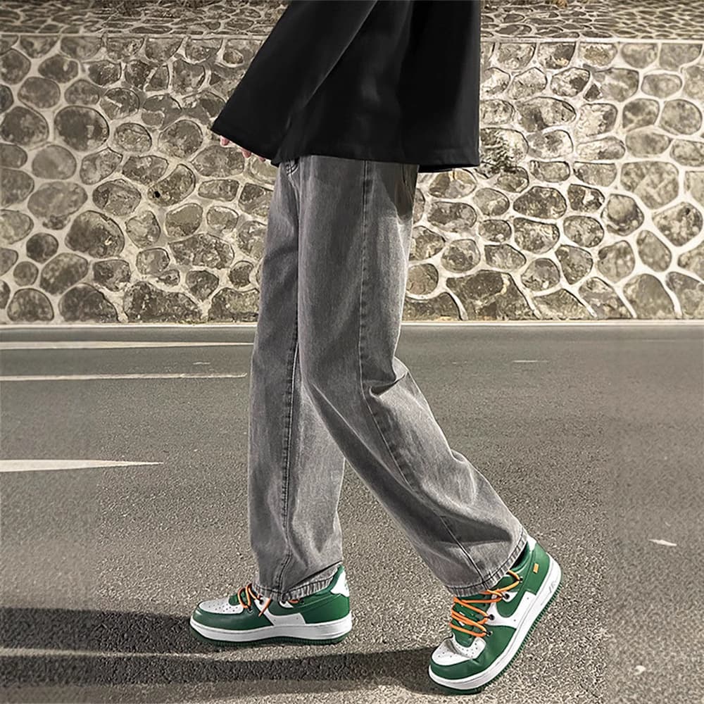 デニムワイドパンツ ゆったりシルエットデニムパンツ