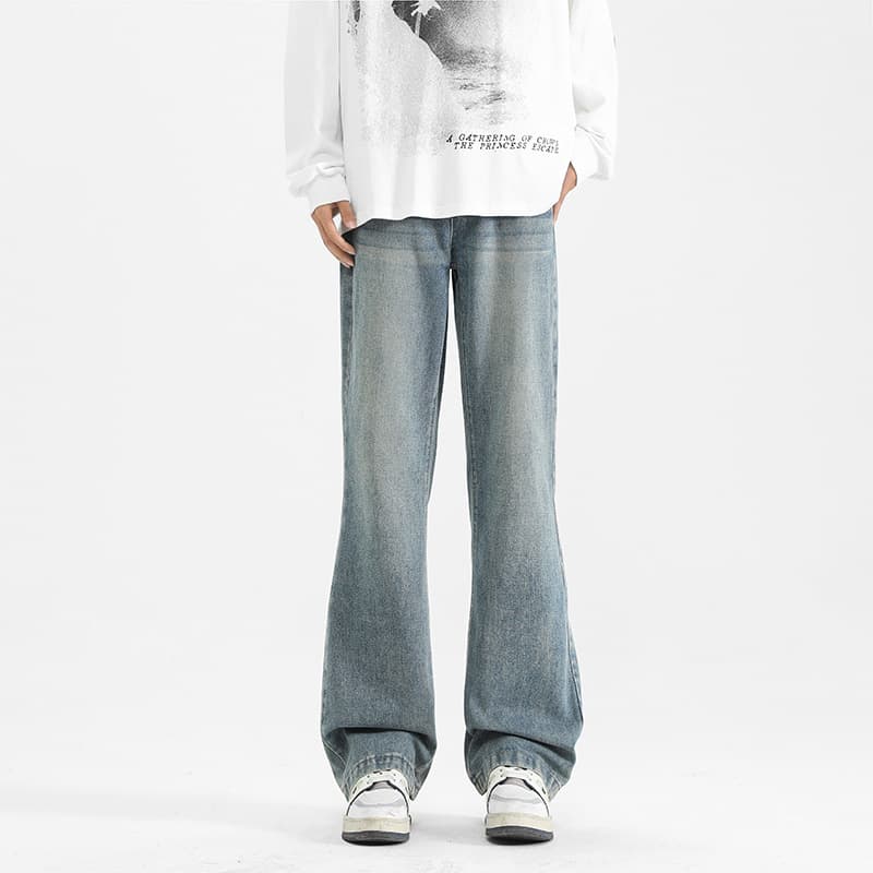 デニムワイドパンツ ゆったりシルエットデニムパンツ