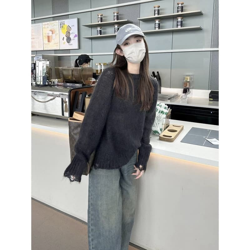 リラックスデニムワイドパンツ 秋冬