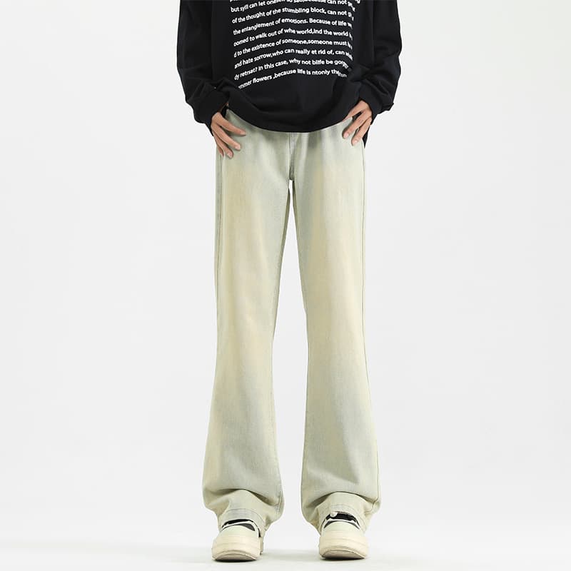 デニムワイドパンツ ゆったりシルエットデニムパンツ